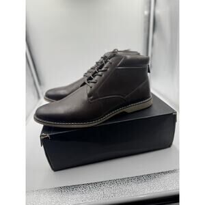 London Fog Chukka Boots Mens Size 13M Brown Memory Foam New w/box CL30578M